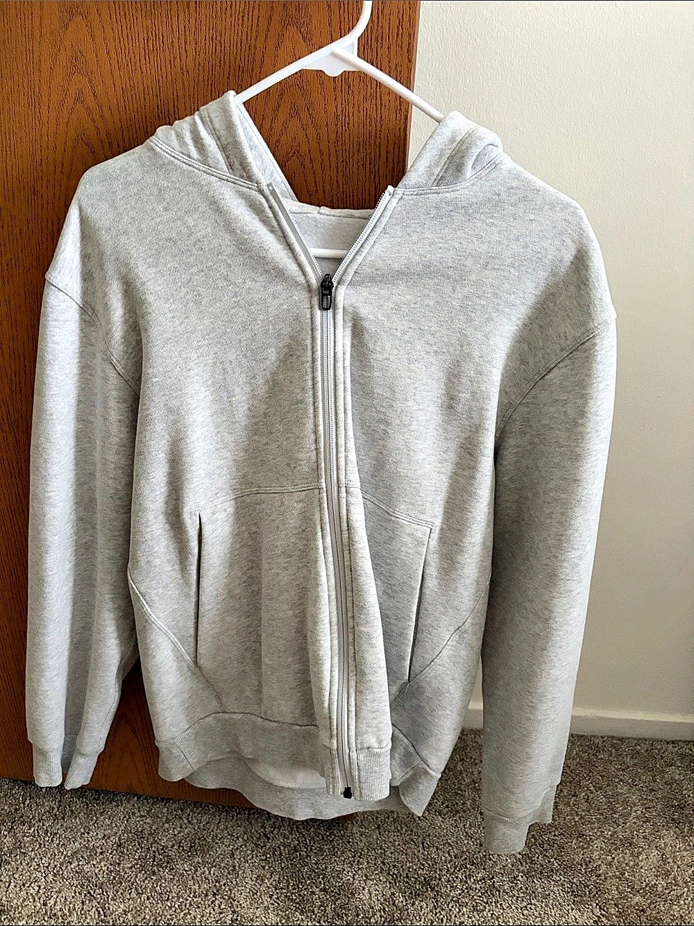 lululemon Scuba Oversized Full-Zip Hoodie in Gray